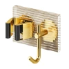 Mop wall-mounted clip hook, non-perforated mop broom, fixed hanging rack, acrylic bathroom and toilet storage Item Picture